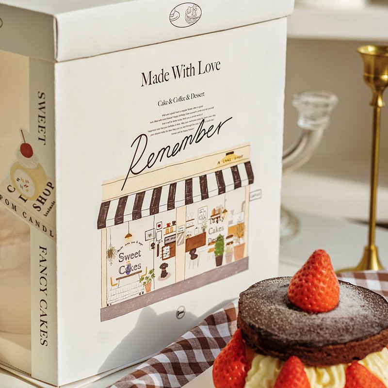 famous painting inspired semi transparent cake box for artistic bakery gifts famous painting inspired semi transparent cake box for artistic bakery gifts