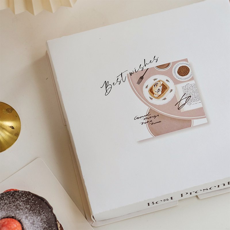 famous painting inspired semi transparent cake box for artistic bakery gifts famous painting inspired semi transparent cake box for artistic bakery gifts