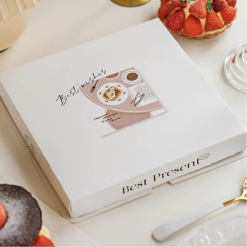 famous painting inspired semi transparent cake box for artistic bakery gifts famous painting inspired semi transparent cake box for artistic bakery gifts