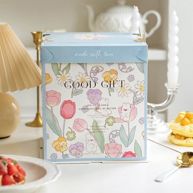 flowers and swallow semi transparent cake box for fresh nature bakery gifts (复制) flowers and swallow semi transparent cake box for fresh nature bakery gifts (复制)
