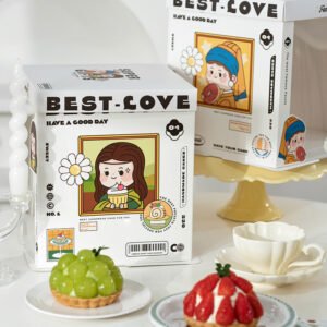 classic black semi transparent cake box for premium bakery packaging (复制)