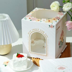 animal forest window cake box for outdoor picnic kids dessert packaging (复制)