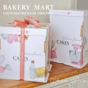 bakery mart window cake box for professional bakery dessert packaging