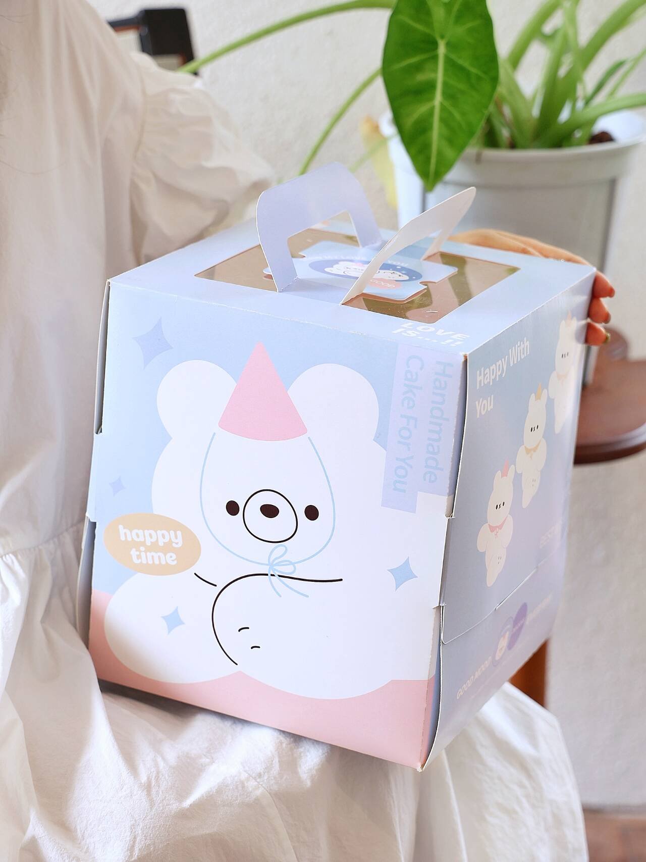 blue striped takeout cake box (复制) blue striped takeout cake box (复制)