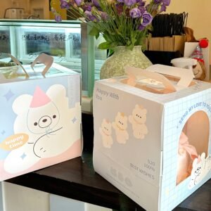 blue retro bow cake box (复制)