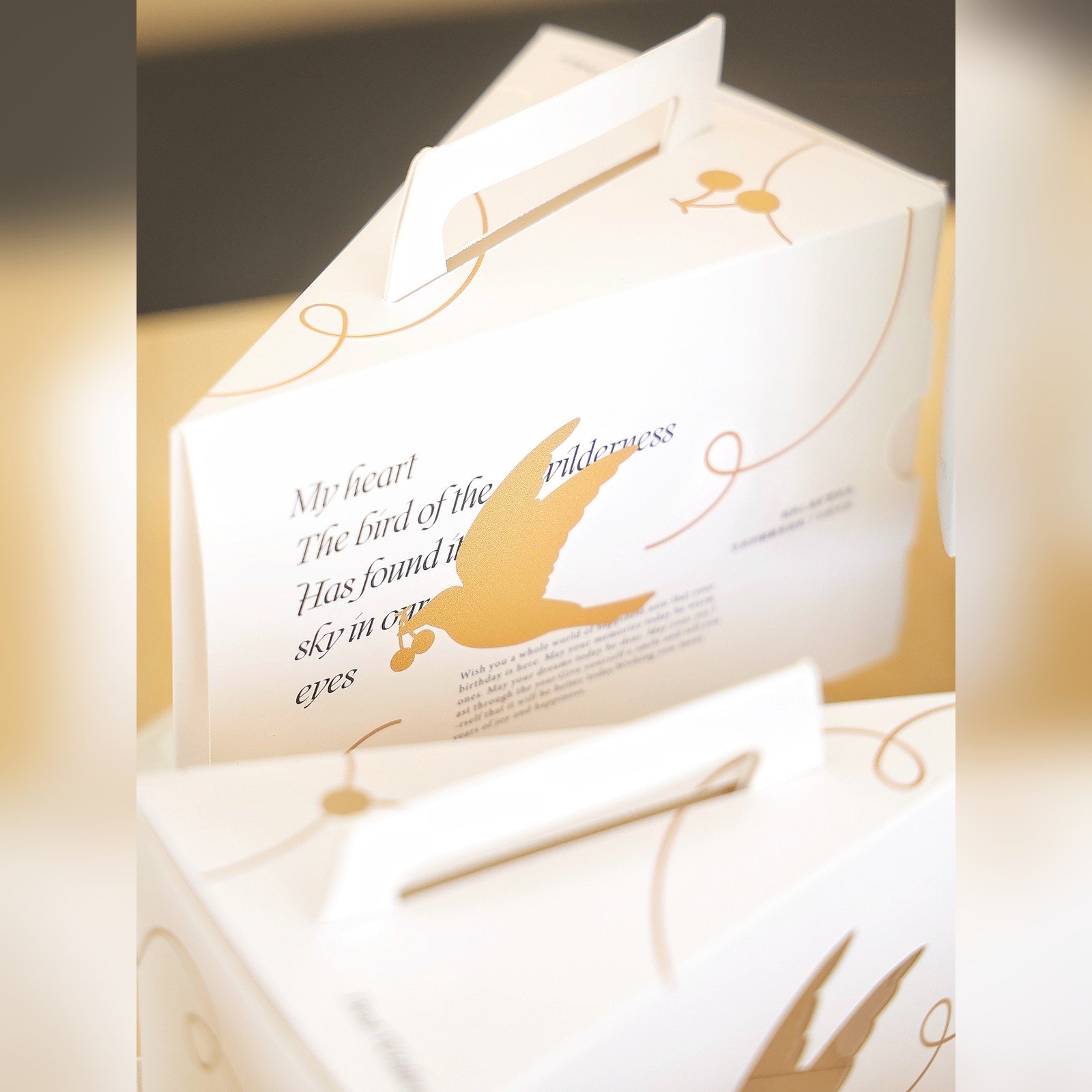 custom gray white collection coordinated slice cake box series Custom Gray White Collection Coordinated Slice Cake Box Series