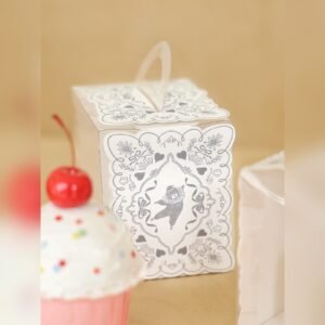 Custom Pencil Bear Clear Slice Cake Box