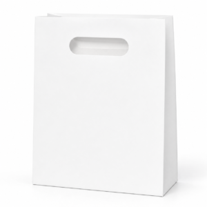 custom white paper bag 1x1
