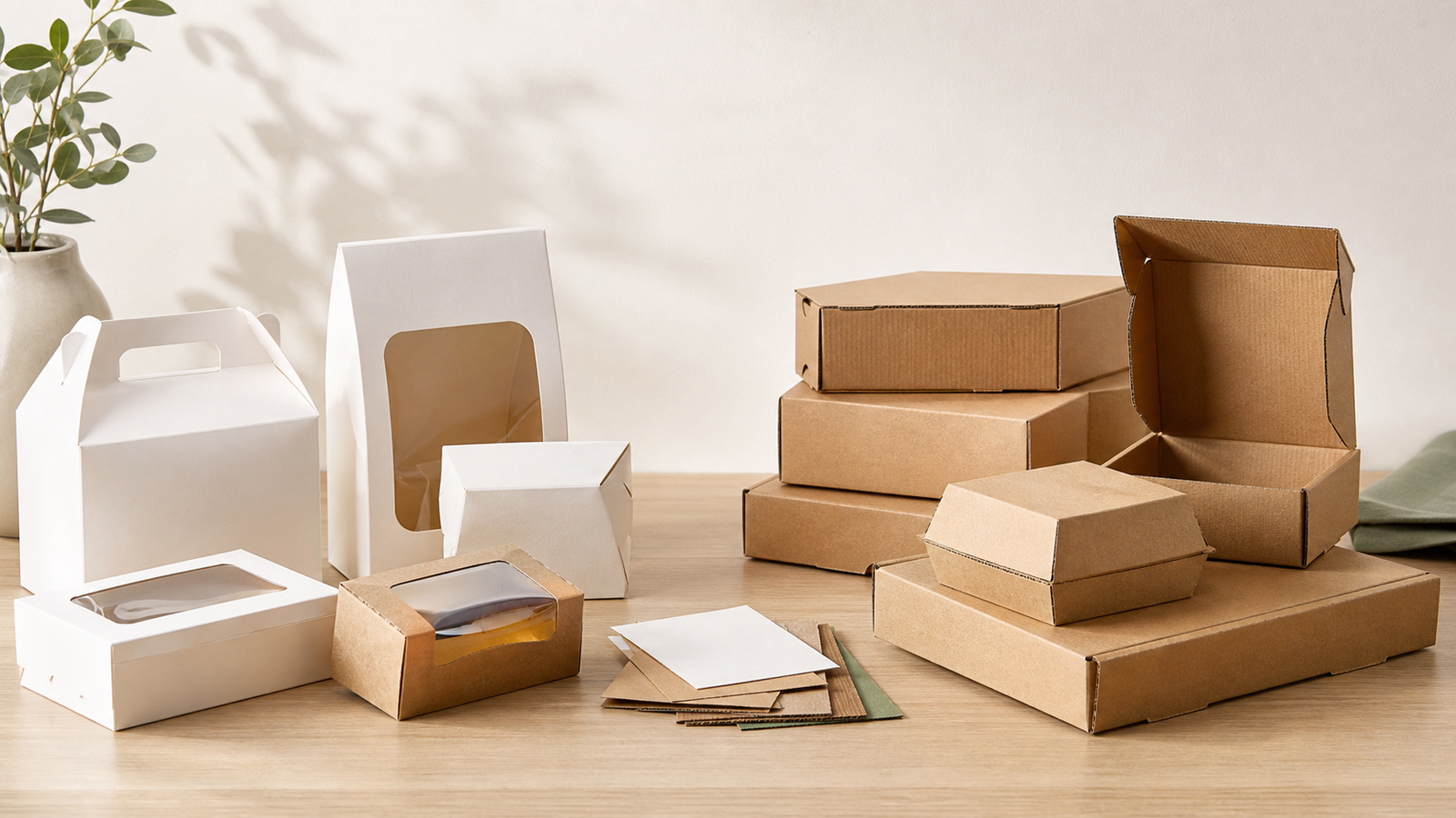 Paperboard cartons compared with corrugated food packaging boxes