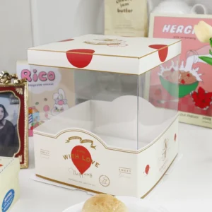 Romantic Balloon Cake Box Set — matching cake box design