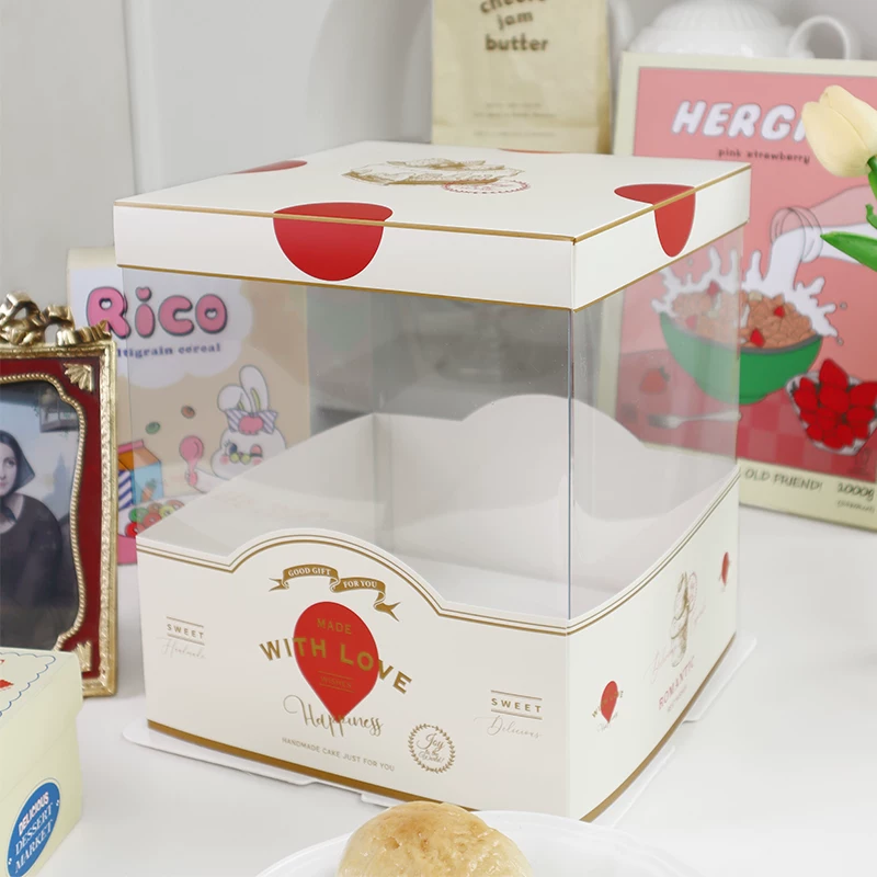 Romantic Balloon Cake Box Set — matching cake box design